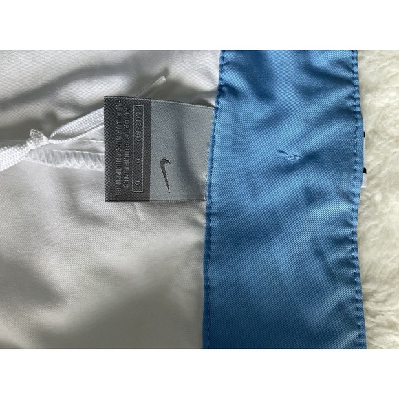 NIKE Women Active Capri Active wear Pants White W/ Blue Stripe On Side Size L - Picture 5 of 7